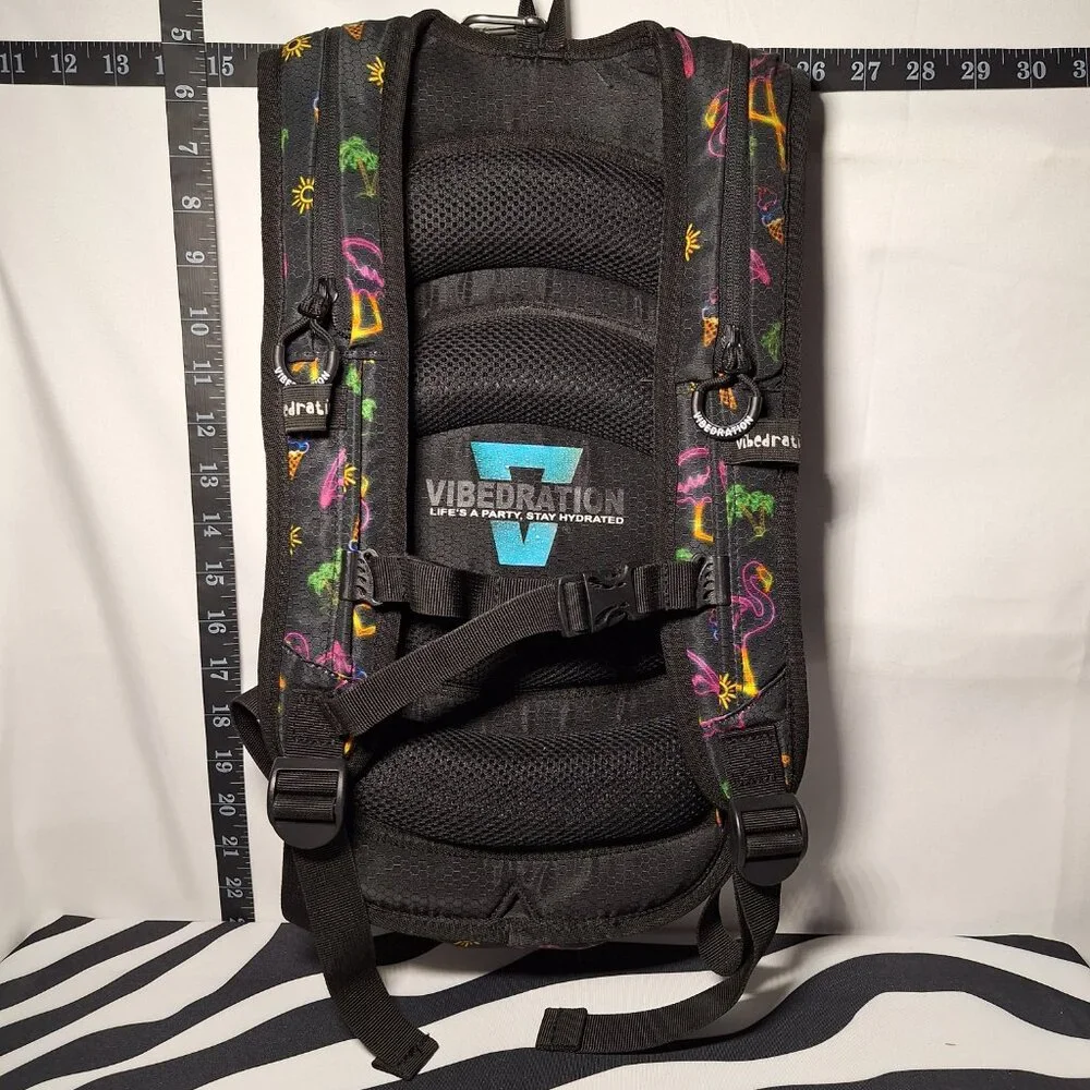 Vibedration Hydration Backpack w/o bladder - Neon Tropical - Used